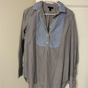 J CrewBlue Striped Men’s Long-Sleeve Shirt